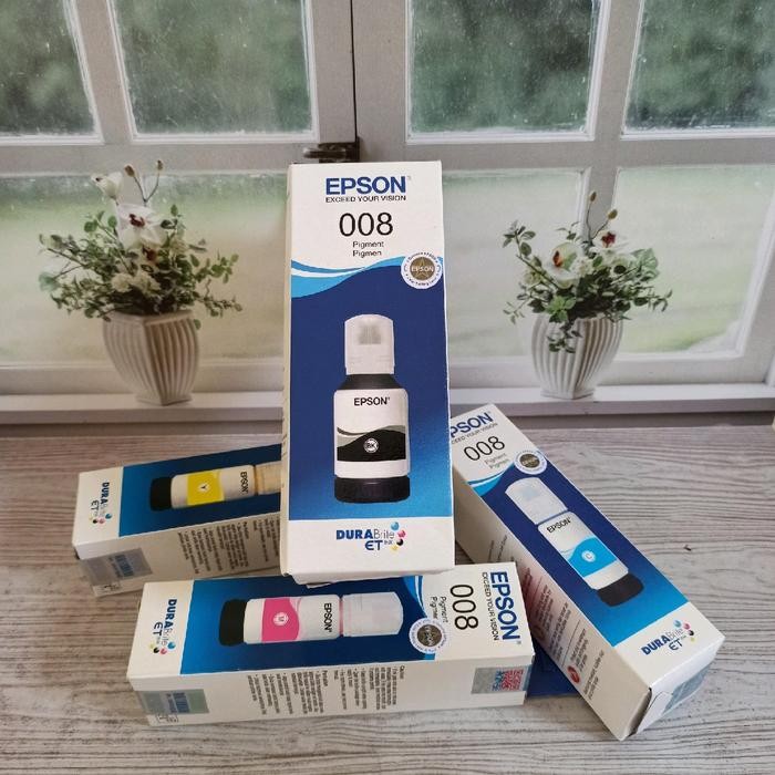 

1set / 4warna Tinta Epson 008 Original (Black, Cyan, Yellow, Magenta)