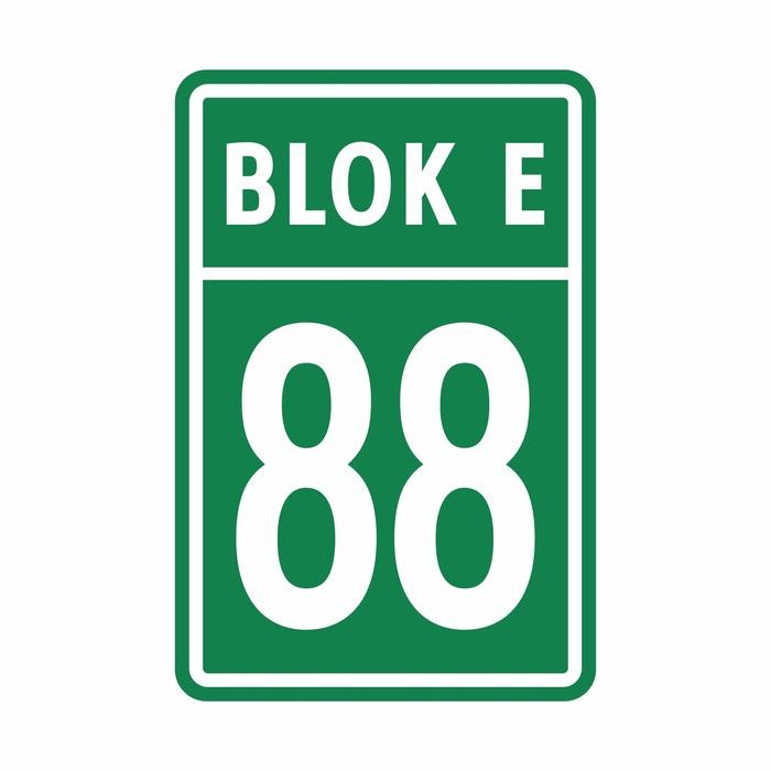 Plang Nomor Rumah 20Cm X 30Cm Plat Alumunium