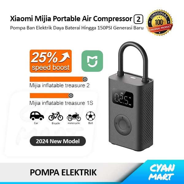 Pompa Sepeda Xiaomi Portable Compressor Pompa Ban Elektrik Original