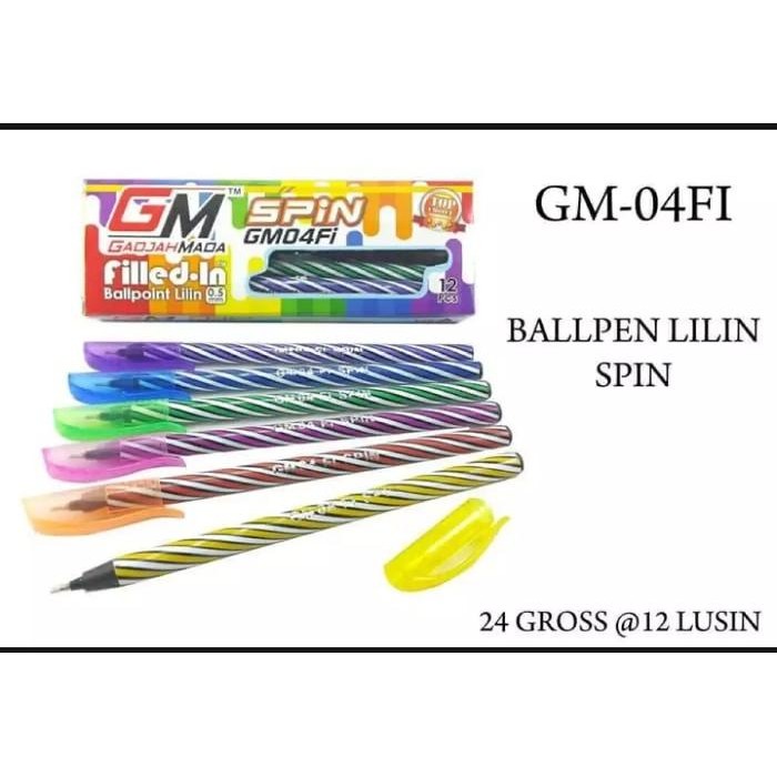 

New 12 pc pulpen spin khusus pedagang hitam