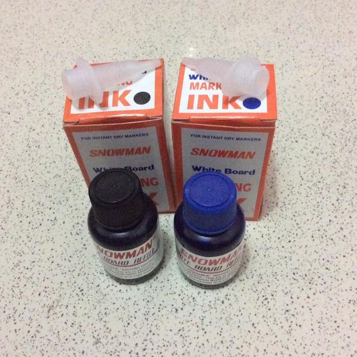 

New Tinta Spidol Whiteboard SNOWMAN (White Board Marking INK)