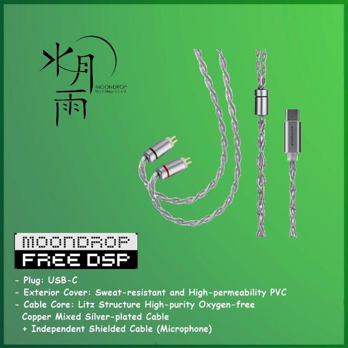 Moondrop FreeDSP Free DSP Headphones Cable Kabel Earphones Type C