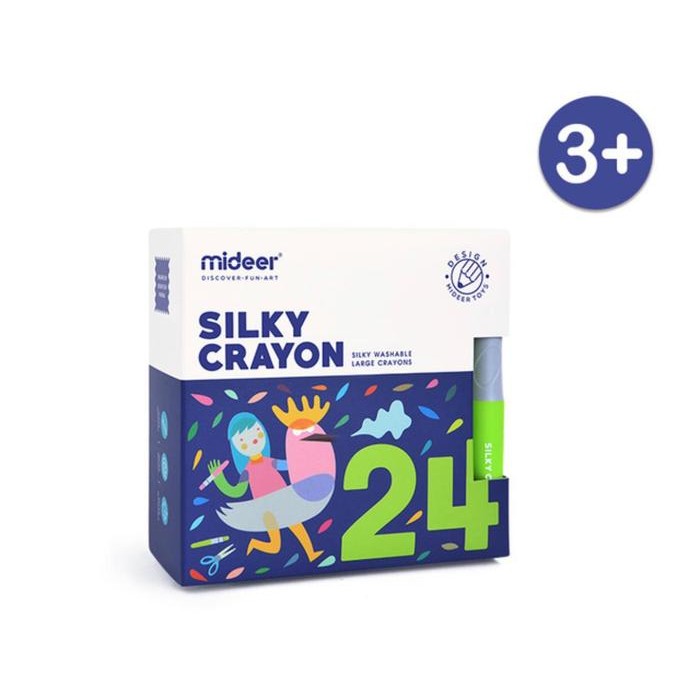 

Mideer Silky Crayon 24 Pcs