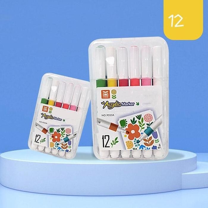 

12/36/48 Warna Pensil Air Dan Set Marker Akrylik Untuk Anak Dan Siswa Seni