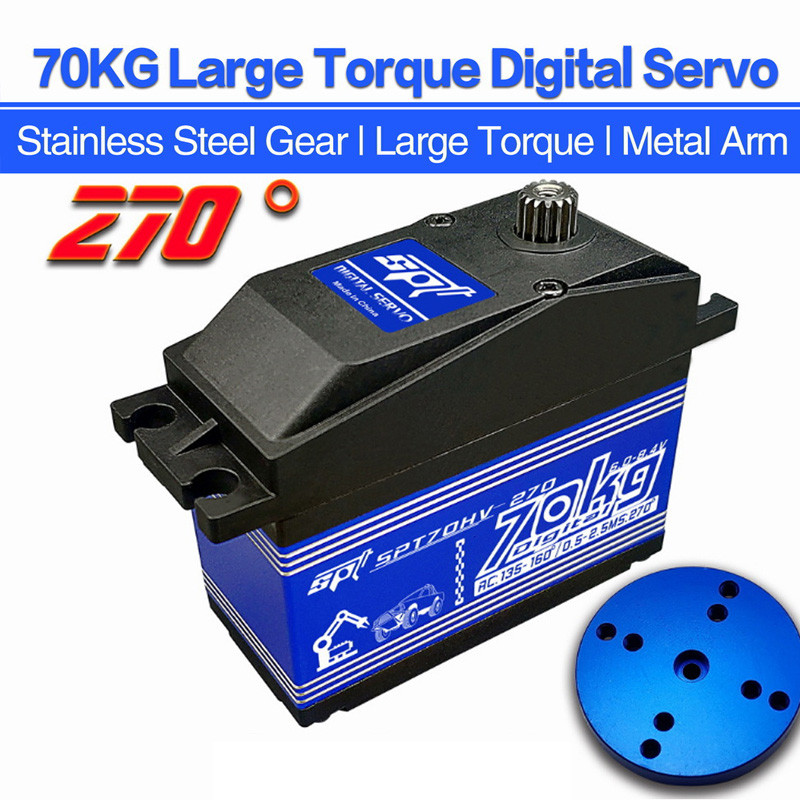 SPT70HV 70kg Metal Gear High Speed Large Torque Digital Servo for Robot Arm 1:5 Traxxas X-MAXX ARRMA