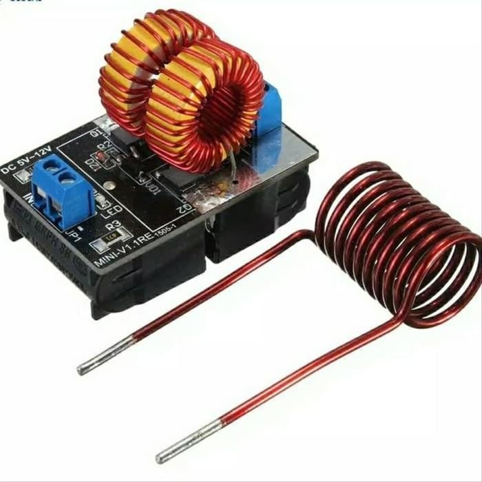 Mini Induction Heater 120W Pemanas Induksi Tesla Zvs Heating Coil Cook