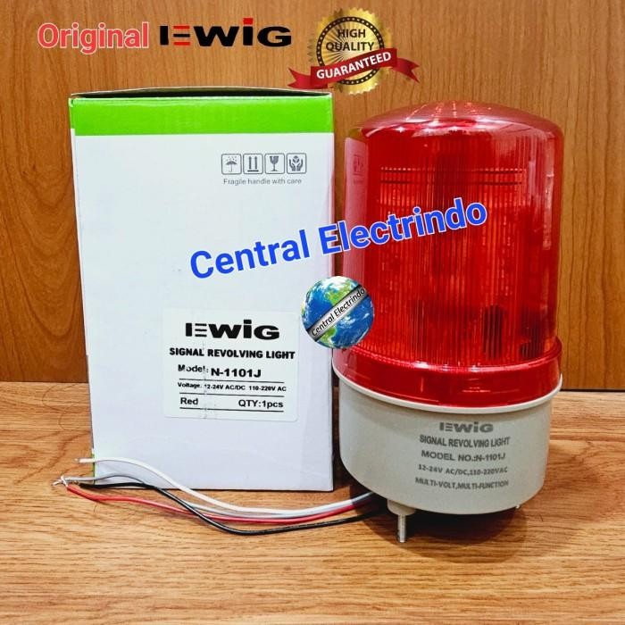 Rotary Lamp Led N1101J (Buzzer) Merah Multivolt/3 Model.