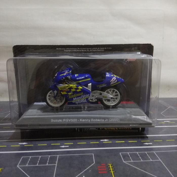 PROMO DIECAST MOTOGP SUZUKI RGV 500 KENNY ROBERT JR (2000) 1/18 BY ALTAYA