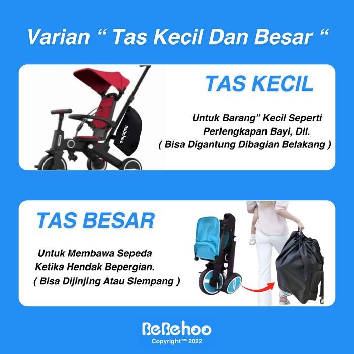 Bebehoo Gen 2 7 in 1 Stroller Folding Trike Sepeda Bayi Lipat