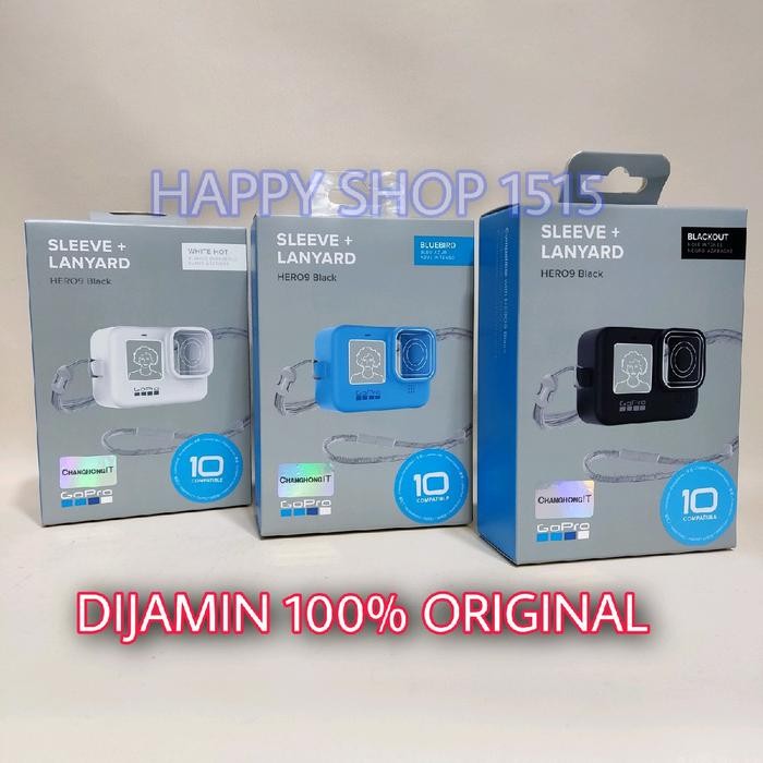 GOPRO SLEEVE + LANYARD ORIGINAL FOR HERO 11 BLACK, HERO 10, HERO 9 ( HERO11, HERO10, HERO9 )
