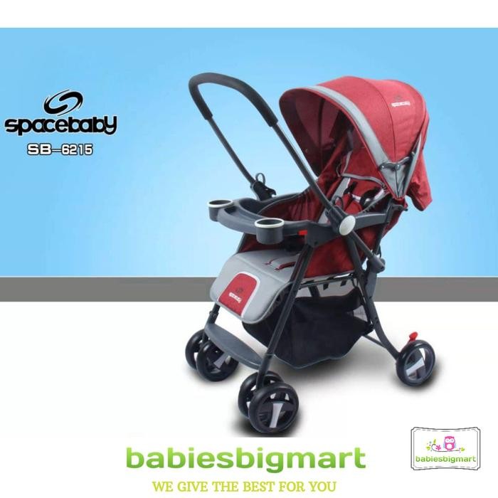 Sp Baby Stroller SB 6215 Kereta Dorong Bayi Hadap Depan Belakang Dorongan