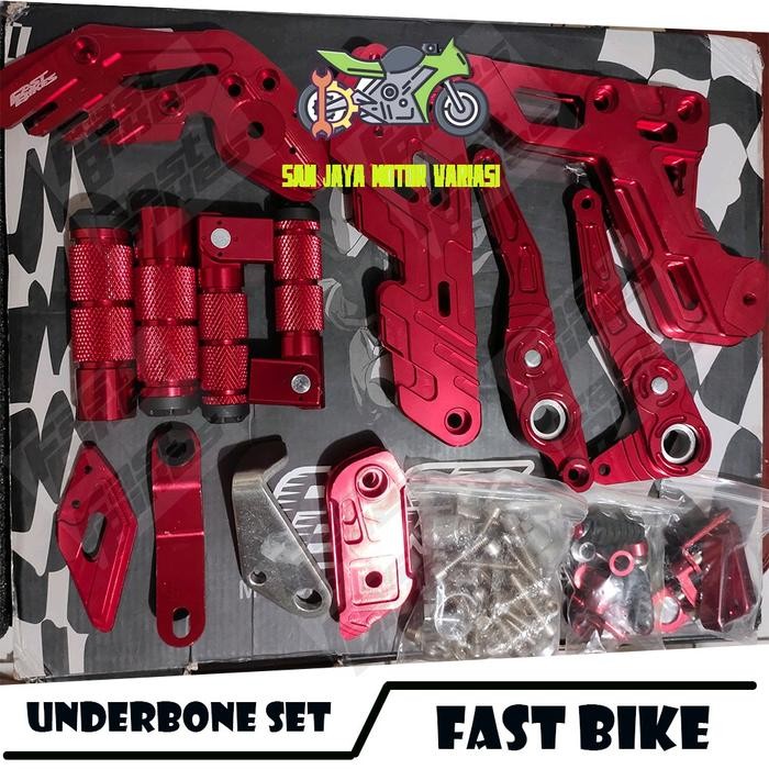TERBARU UNDERBONE SET DEPAN BELAKANG MX KING FULL CNC / SET PINJAKAN MX KING