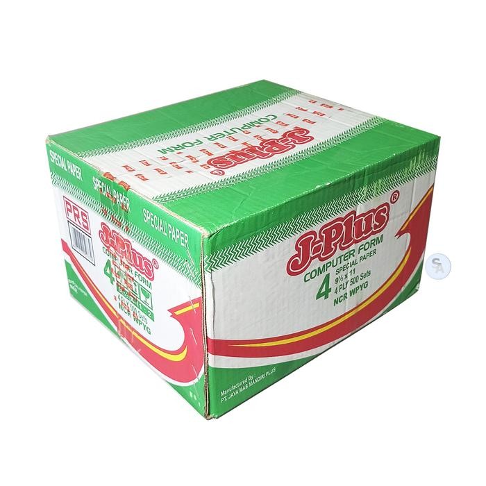 

SALE J-PLUS - Continous Form 4 Ply 91/2 x 11 NCR Kertas Komputer - Box
