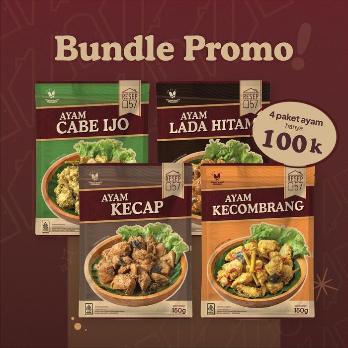 

Promo Paket 4 Ayam Boneless Siap Makan Resep57