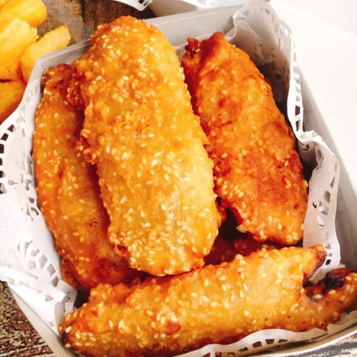 

Baru Pisang Goreng Wijen Per Box - Cemilan Tradisional