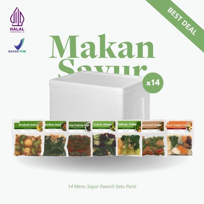 

Baru Satu Porsi Makan Sayur 14 Menu - Frozen Food Ready Meal Praktis