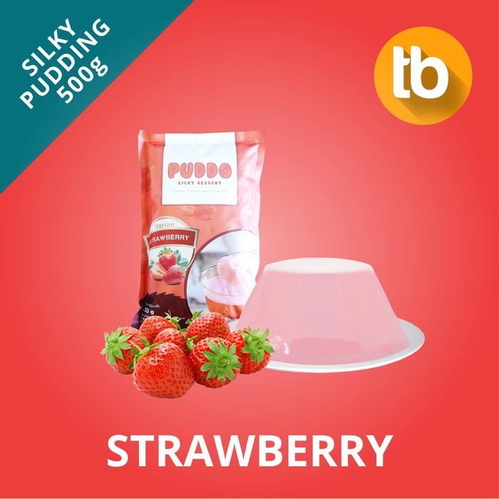 

Baru Puddo Silky Pudding Strawberry 500g - Pudding Sedot Lembut