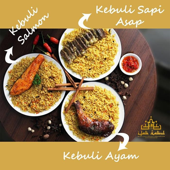 

Baru Frozen Nasi Kebuli Salmon / Nasi Briyani / Nasi Mandhi Ready To Eat