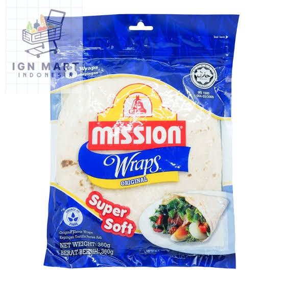 

Baru Mission Wraps Original Super Soft Kulit Tortilla Kebab