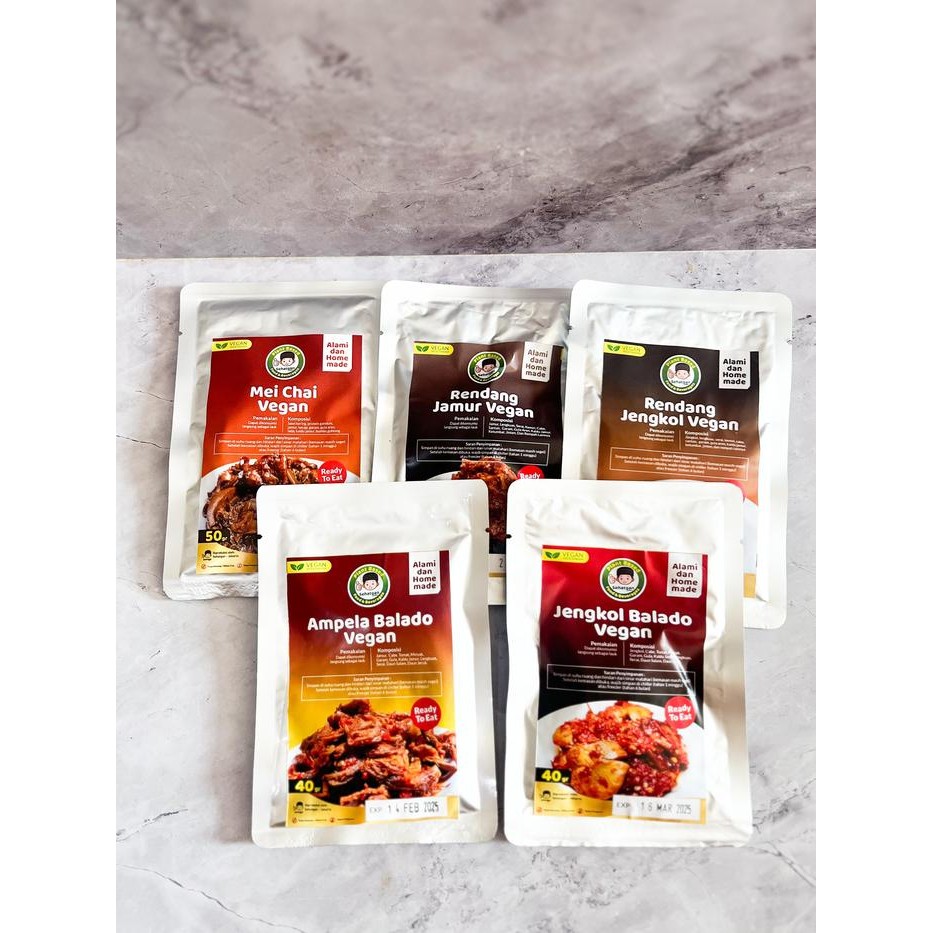 

Baru Jengkol Balado Rendang / Ampela Balado Jamur Vegan 200gr