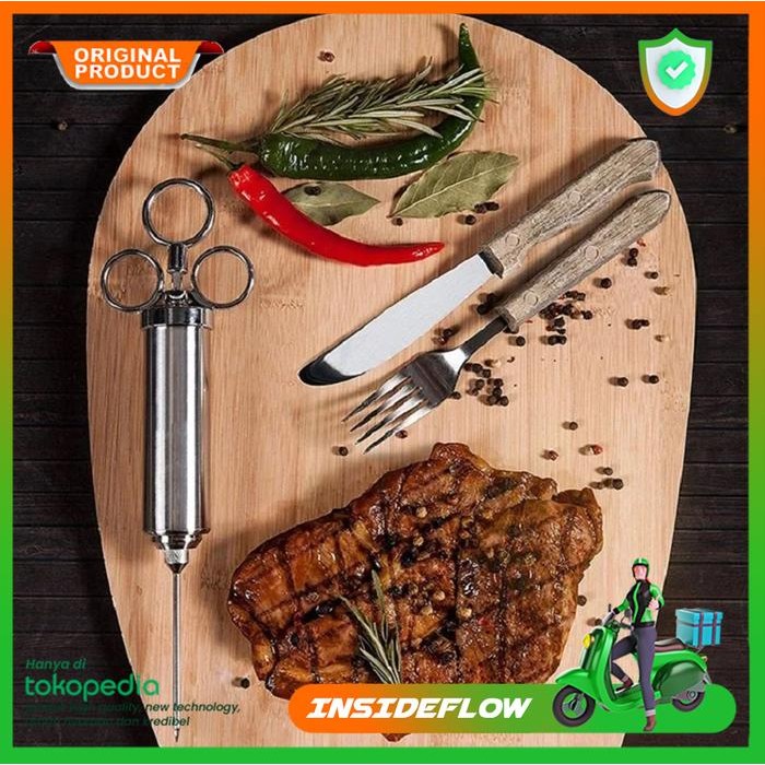 

Suntikan Injector Suntik Bumbu Dapur Daging Ayam BBQ Ikan Injeksi Saus