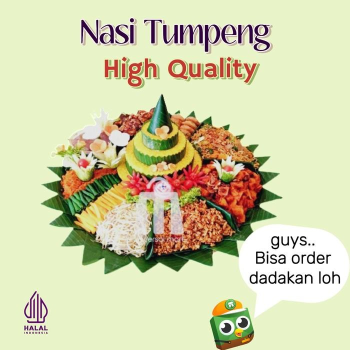 Baru Nasi Tumpeng Nasi Kuning Porsi 5 Orang