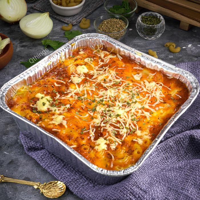 

Baru QThings Makaroni Schotel Panggang Creamy 20x20cm Siap Panas
