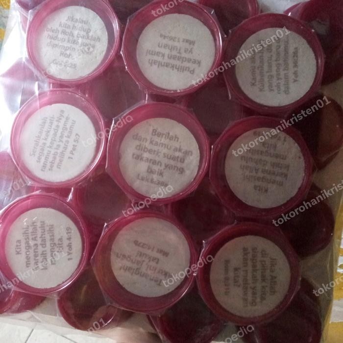 

Baru Hosti Ayat dan Anggur Isi 50pcs - Perjamuan & Rohani