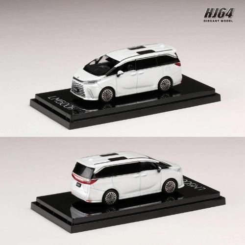 Hj642076Aw - 1/64 Lexus Lm 500H 6 Seater White