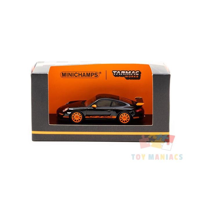 Minichamps X Tarmac Works 1/64 Porsche 911 Gt3 Rs Black - Collab64