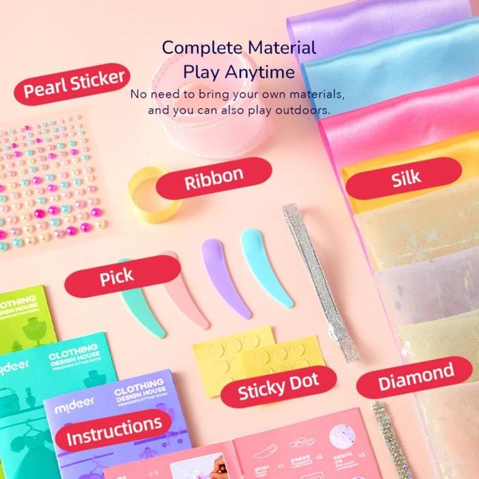 Mideer Princess's Fitting Room Mainan Fashion Anak Perempuan 5 Tahun+, Kado & Souvenir Ultah