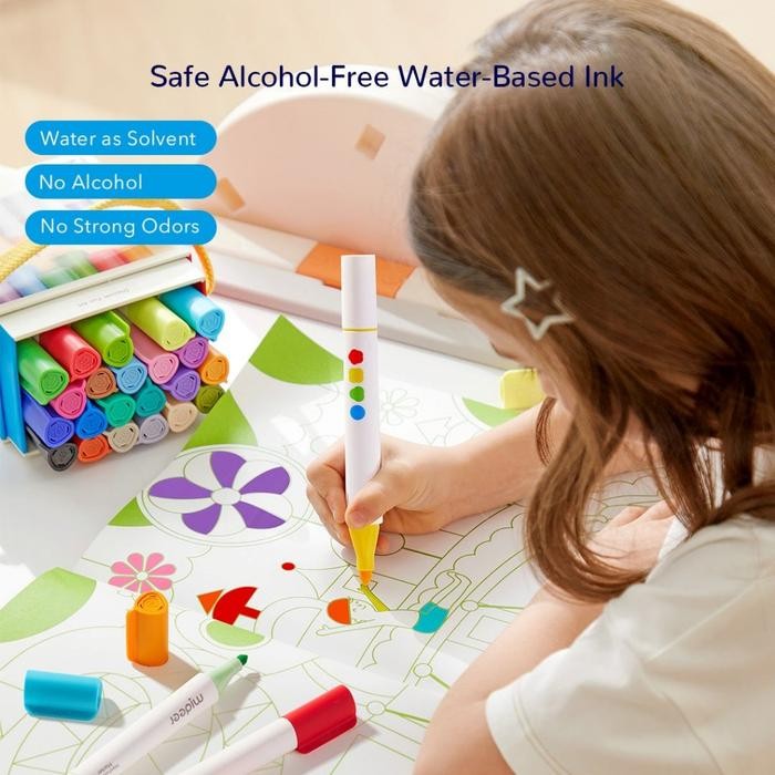 

Mideer Dual Tip Washable Marker Colors Mainan Edukasi Anak