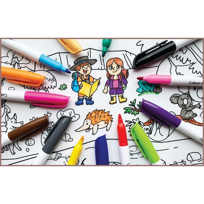 

Colour Me Mats - 14Pc Fine Tip Whiteboard Markers