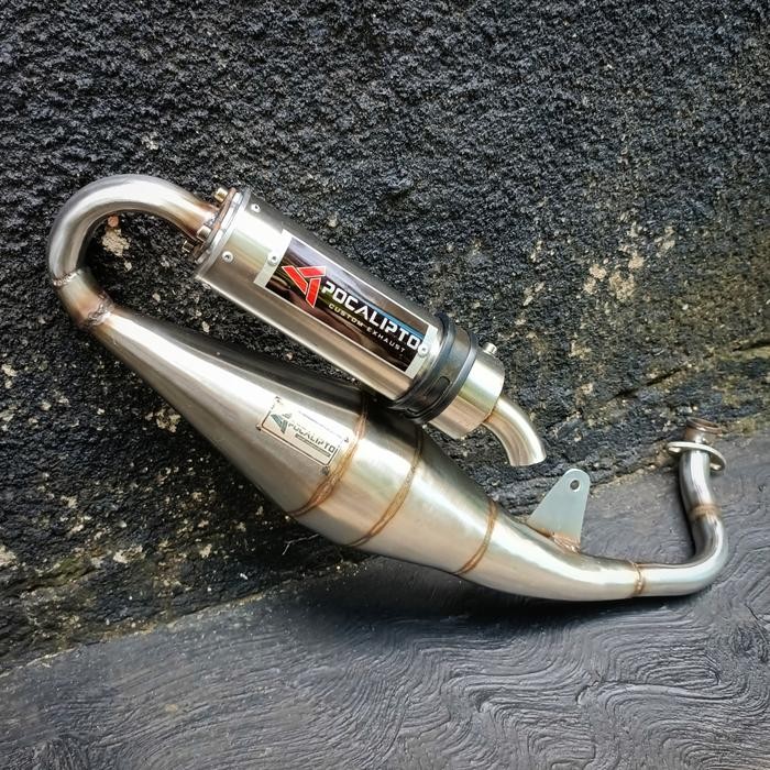 Knalpot Custom Qingqi 100 / Sanex Hussar / QJ50 / Glide 100 stainless