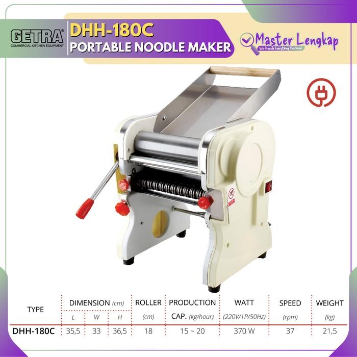 GETRA PORTABLE NOODLE MAKER MACHINE DHH-180C / DHH180C / DHH 180C / DHH180 C / DHH 180 C