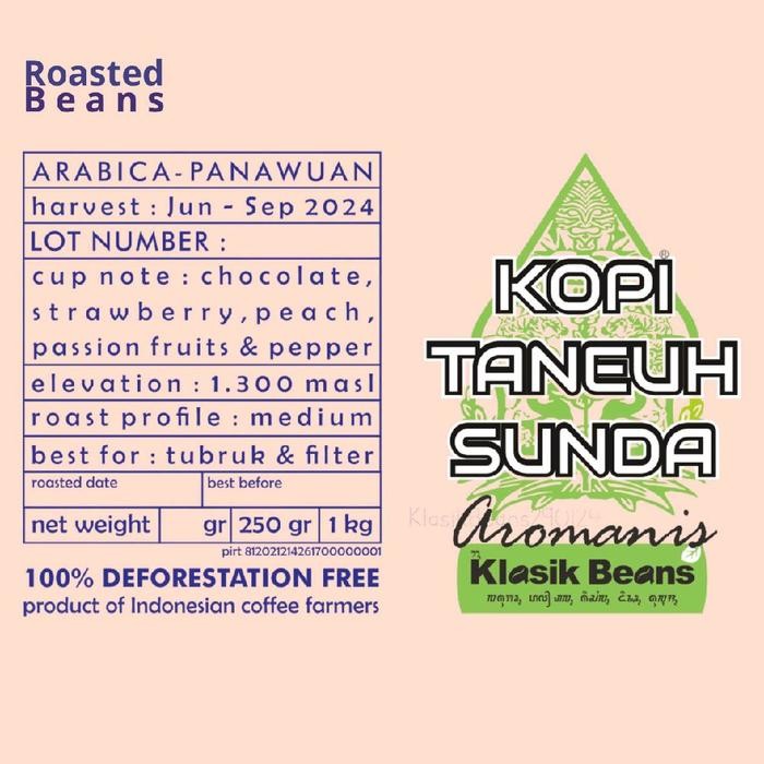 

Roastedbeans Arabica Java Sunda Aromanis 1 KG - Natural