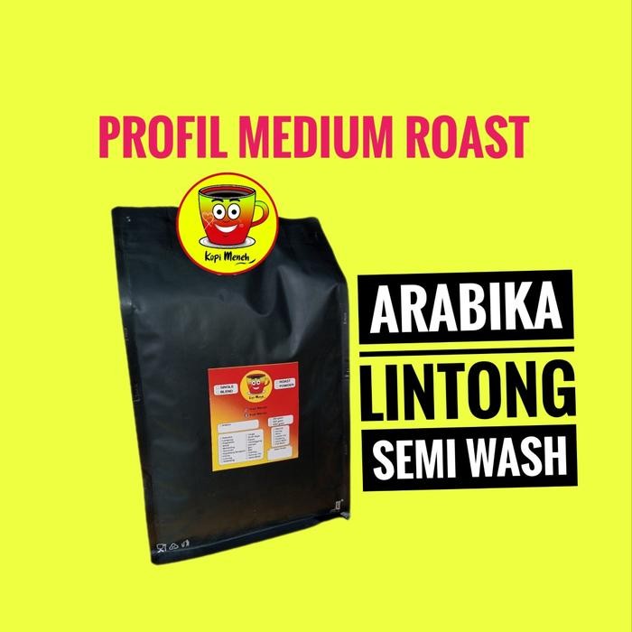 

Kopi Lintong Kopi Arabikai Lontong Biji/Giling/Bubuk 1Kg/500Gram Medium Roast