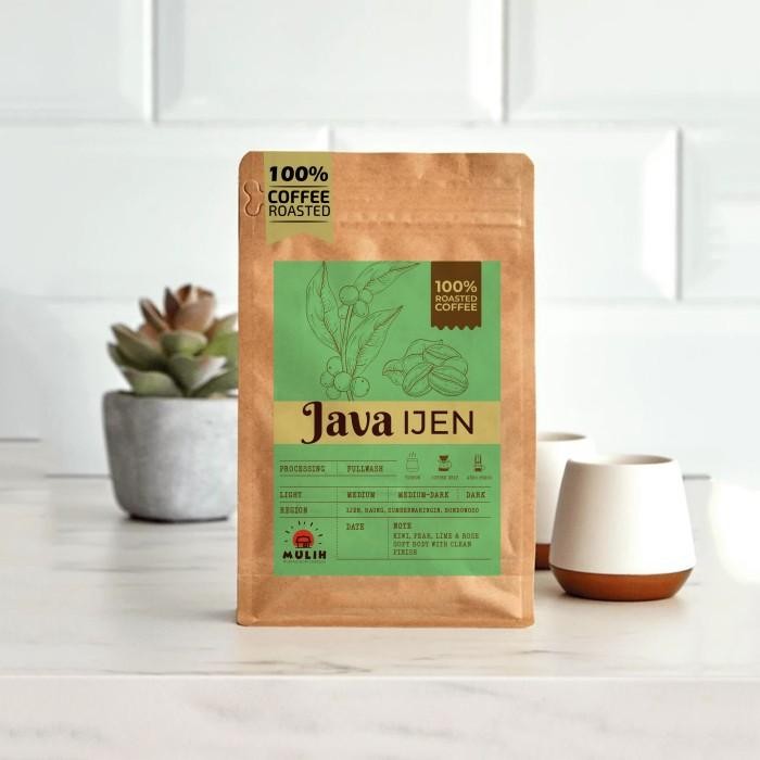 

Kopi Arabika Ijen Blue Mountain Arabica Coffee Bean Biji Bubuk Asli 1Kg by Mulih Kopi