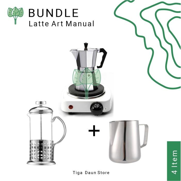 Paket Membuat Latte Art Komplit Manual Brewing Coffee Latte Maker