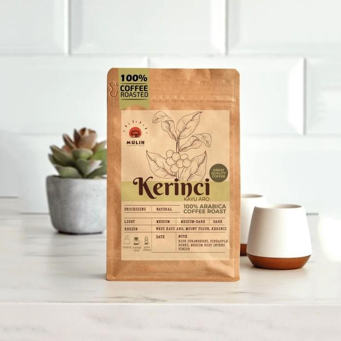 

Biji Kopi Bubuk Arabika Kerinci Kayu Aro Arabica Coffee Roast Bean 1Kg by Mulih Kopi