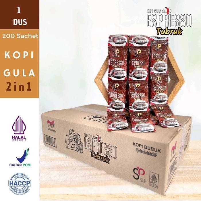 

KOPI ESPRESSO TUBRUK 2in1 MANIS - SIP - 1 CRT (200 SASET) Coffee
