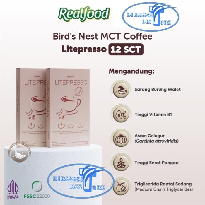 

Realfood Litepresso MCT Coffee Sarang Burung Walet - Realfood Indonesia