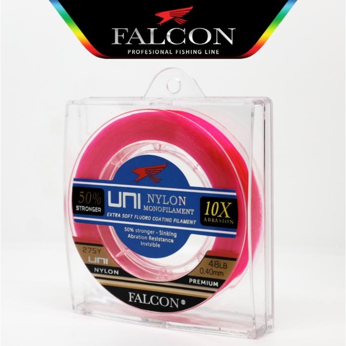 Senar Pancing Falcon Uni 275 Yards Red Fluo Night Vision
