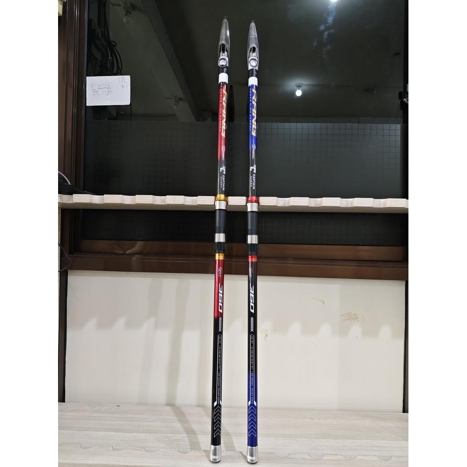 Tegek/Antena Premium Captain K-Rang 24T Carbon Cloth, 3,6M 3,9M 4,2M 4 Section, 5 Ring Guide Joran