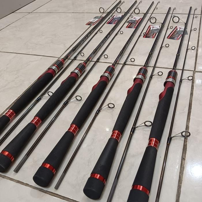 Joran Spinning Elito Silala Stik Pancing Galatama Ring Full Fuji Gagang Busa Eva Action Medium Heavy