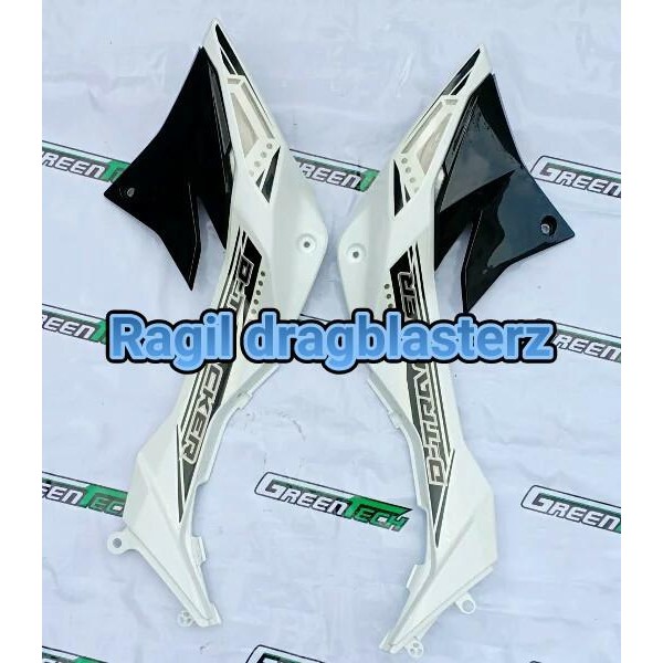 Cover Tangki Sayap Tangki Klx 150 Dtracker Bf Putih Original Kawasaki