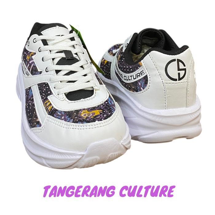 Sepatu Batik AYAM WARENG Khas Kabupaten Tangerang Culture Chosamon RUNNING COOL Original Sepatu
