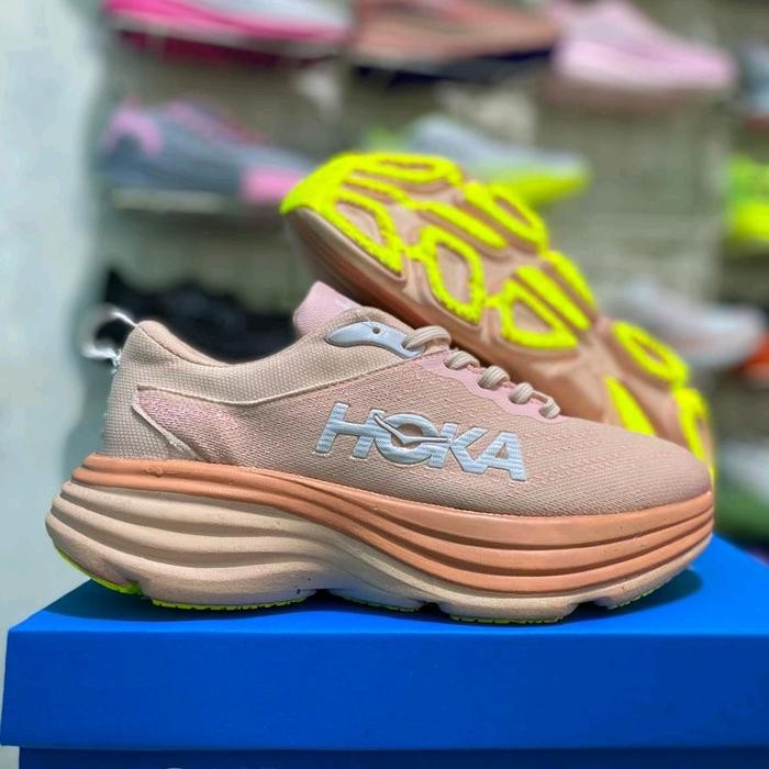Sepatu Hoka One Bondi 8 Wanita Sepatu Running Hoka Bondi 8 Sepatu Lari Hoka Wanita Sepatu Senam