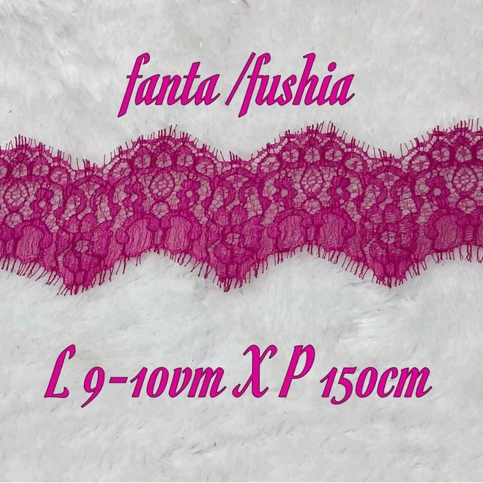 GGAF Kain Renda Brokat/Renda Strimming Pinggiran/Renda Pinggiran