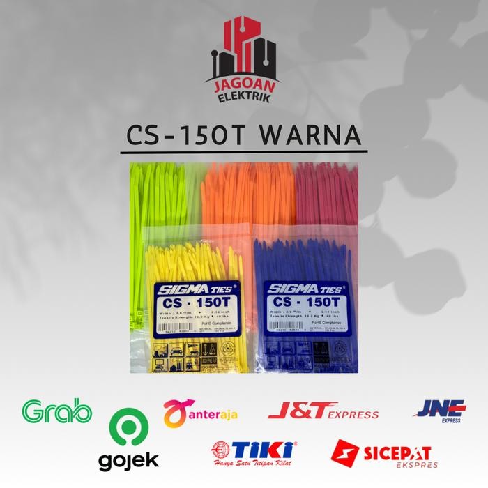 

1TGO Kabel Tis / Cable Ties Cs-150T Warna 15 Cm Sigma Original